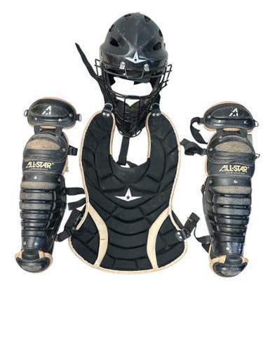 Used All Star PAN010 Catchers Chest Protector Black Youth 11835-S000208129