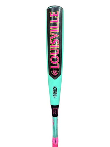 Used Louisville Slugger SLSRX10L-26 BB/SB USSSA 2 3/4 Bat Turquoise 30" 11835-S000208156