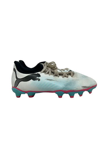 Used Puma FUTURE PLAY Soccer Cleats White Junior 01 11692-S000150415