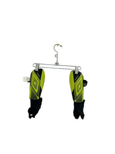 Used Umbro Soccer Shin Guards Adult Yellow MD 11692-S000150503