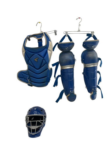 Used Easton JEN SCHRO THE FUNDAMENTAL Catchers Helmet w/Mask Royal Blue MD 11692-S000150532
