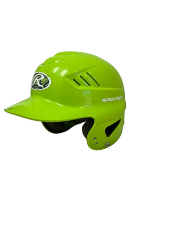 Used Rawlings CFTBH-R1 Batting Helmet No Mask Neon Green One Size 11692-S000150593