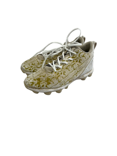 Used Under Armour SPOTLIGHT Jr FB Cleats White Junior 06 11692-S000150694