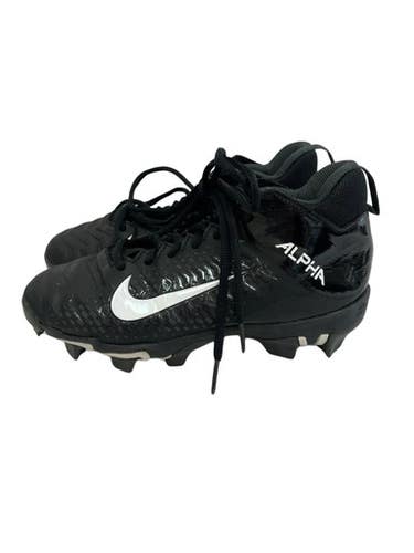 Used Nike ALPHA MENACE SHARK Jr FB Cleats Black Junior 04.5 11692-S000150826