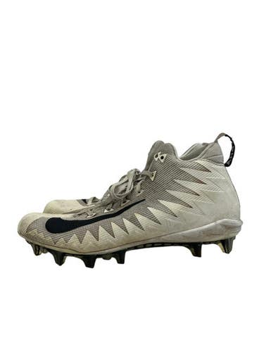 Used Nike ALPHA MENACE Adult FB Cleats White Senior 11 11692-S000150844