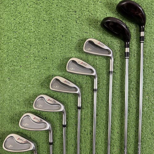 Tour Edge JMax Bazooka Nickent Hybrid Combo Iron Set 2H 4H 5-PW Regular Flex