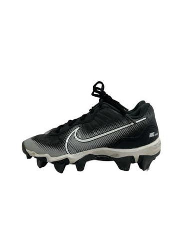 Used Nike ALPHA HUARACHE BB/SB Cleats Black Youth 12.0 11692-S000150908