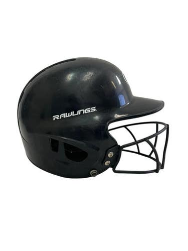 Used Rawlings MLTBH-R1 Batting Helmet w/Mask Black One Size 11692-S000150917