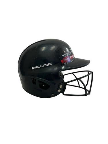 Used Rawlings MLTBH-R1 Batting Helmet w/Mask Black One Size 11692-S000150916