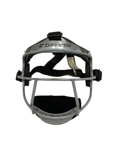 Used Champro ADULT FIELDERS MASK BB/SB Fielders Mask Silver One Size 11692-S000150944