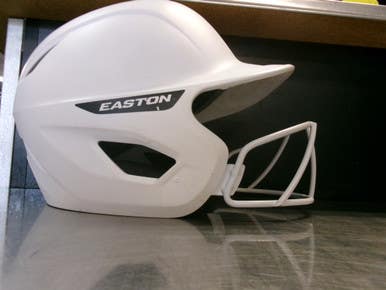 Used Easton HELMET Batting Helmet w/Mask White M/L 11868-S000069372