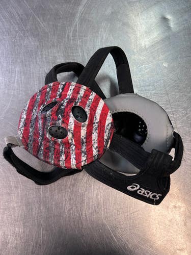 Used Asics Wrestling Headgear Navy Blue 11868-S000069384