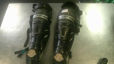 Used Easton GAMETIME Catchers Leg Guards Black Adult 11868-S000069032