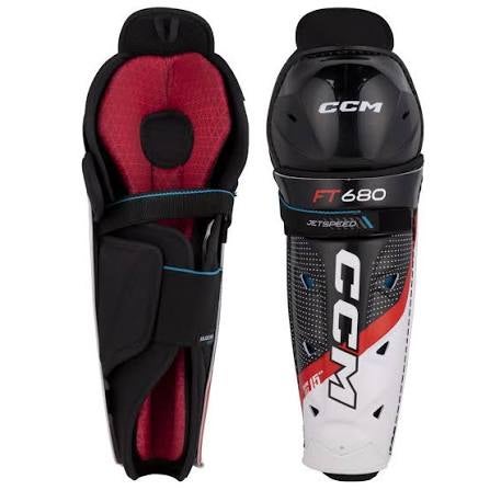 Senior CCM JetSpeed FT680 15" Shin Pads (New)