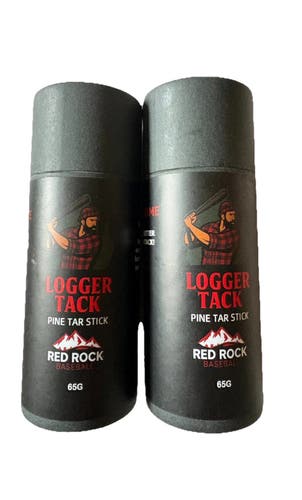 Logger Tack Pine Tar Stick Baseball & Softball Bat Hand Grip Enhancer - 2 Pack