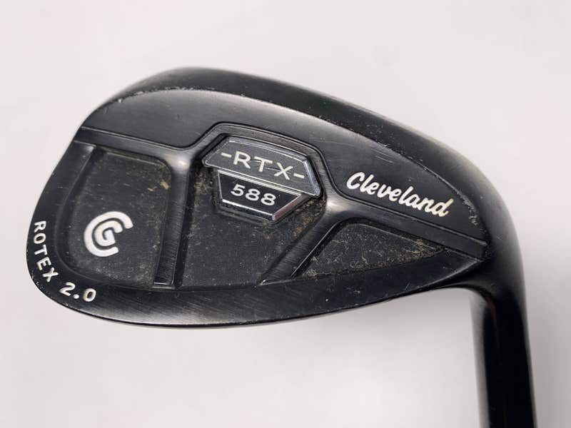 Cleveland 588 RTX 2.0 CB Black Satin Lob Wedge LW 58* 8 DG Wedge