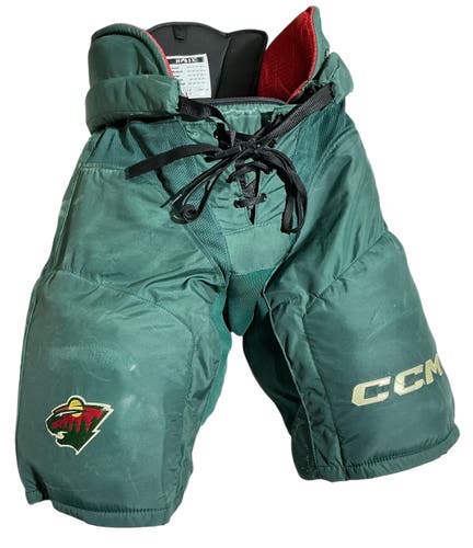 Wild Senior Medium CCM HP45X Hockey Pants Pro Stock (Used) 7817