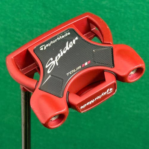 LH TaylorMade Spider Tour Red #3 Slant-Neck 34" Putter w/ Super Stroke & HC