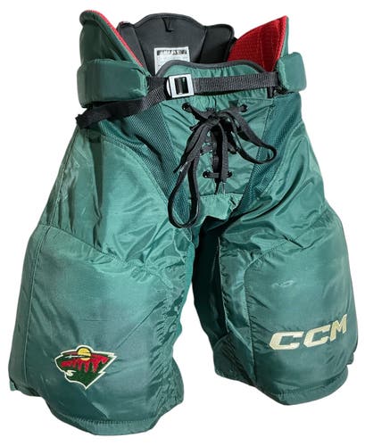Wild Senior Large CCM HP45X Hockey Pants Pro Stock (Used) 7821