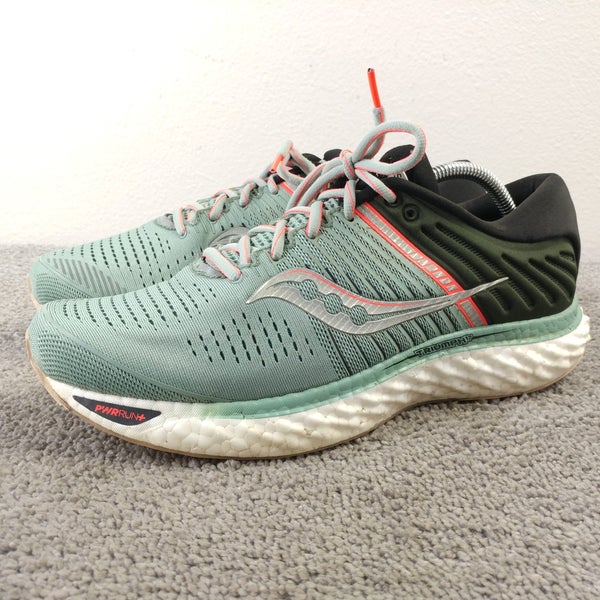 Saucony Triumph 17 Womens Size 11.5 Running Shoes Blue Green Sneakers Low Top
