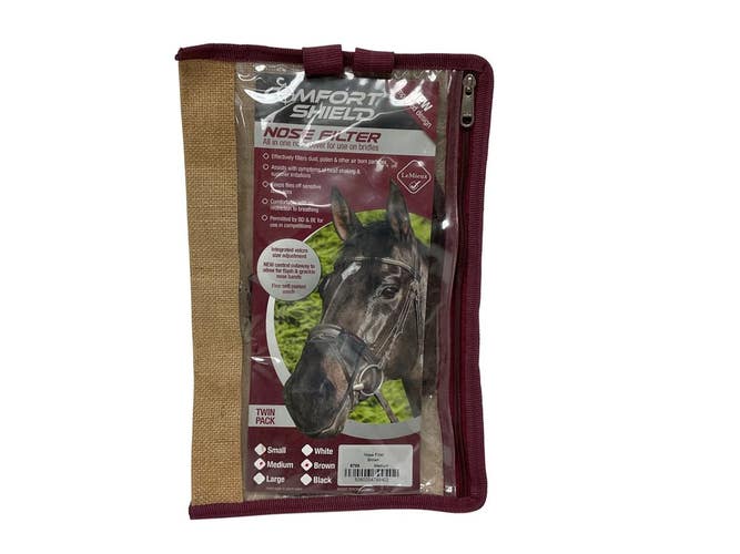 LeMieux Comfort Shield Nose Filter Medium Brown