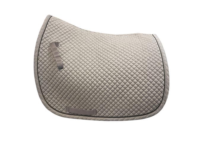 Dover Saddlery Dressage Saddle Pad, Gray/Black