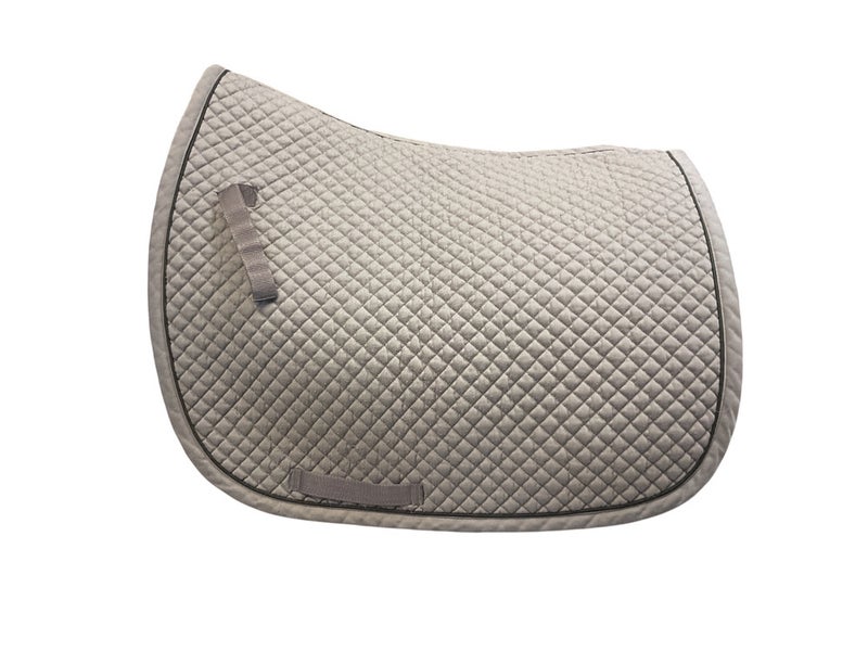 Dover Saddlery Dressage Saddle Pad, Gray/Black