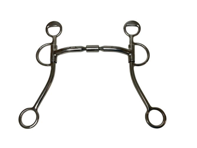 New York Tack Roller Loomis Shank Western Bit 5”