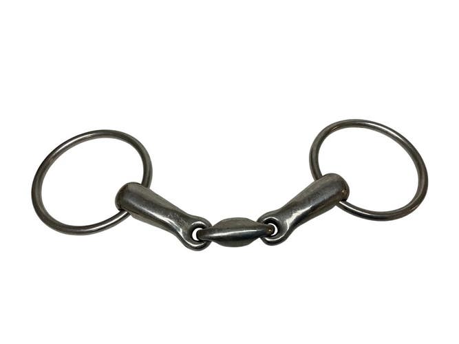 Dublin Metalab Double Joint Loose Ring Snaffle Bit 4.5