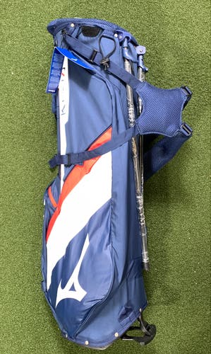 Mizuno K1-Lo Carry Bag Blue 4-Way Divide Dual Strap Golf Bag NEW