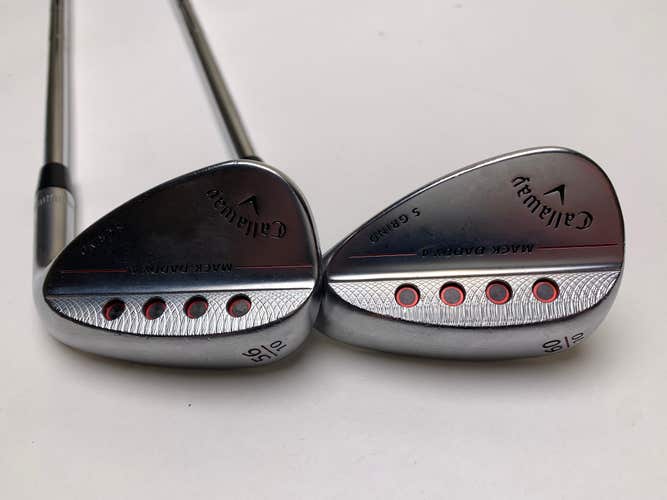 Callaway Mack Daddy 4 Chrome Wedge Set 56*10 | 60*10 DG S200 Stiff Steel Mens RH