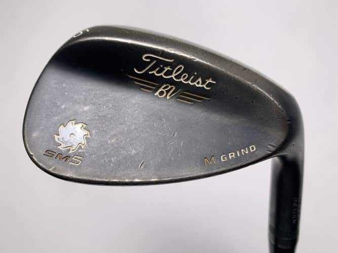 Titleist Vokey SM5 Raw Black Sand Wedge SW 56* 10 M-Grind Wedge Steel Mens RH