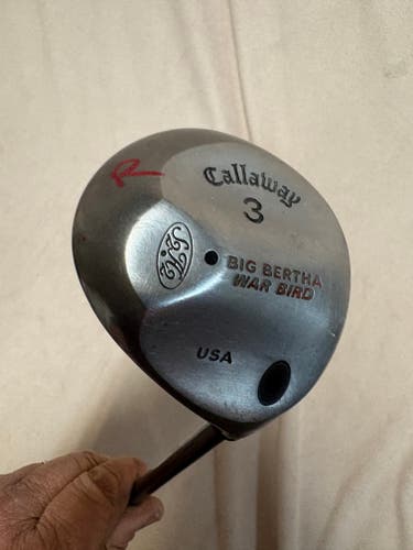 Men's Callaway Big Bertha Warbird Right Handed Fairway Wood Stiff Flex 3 Wood Graphite Shaft (Used)