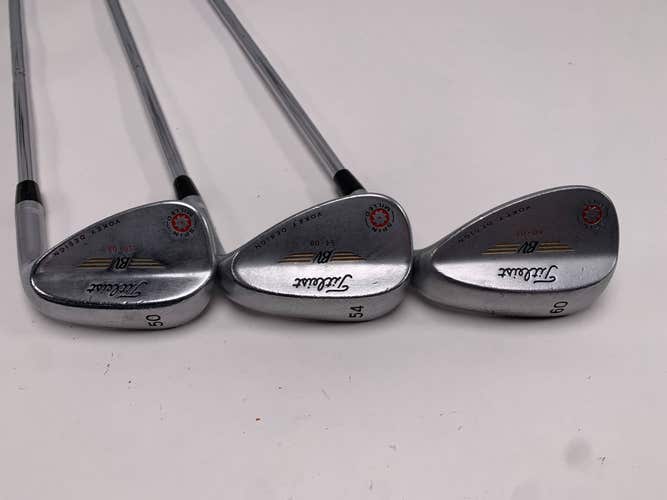 Titleist Vokey Spin Milled Chrome 2009 Wedge Set 50* 8 | 54* 8 | 60* 7 Wedge RH