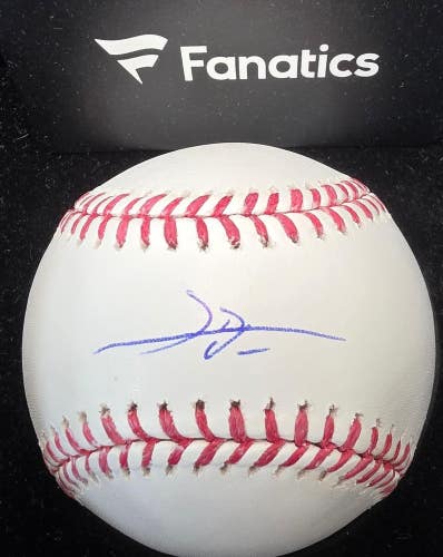 Athletics LEO DE VRIES Signed MLB Baseball Auto Autograph FANATICS Coa