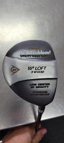 Used Dunlop NO PROBLEM 16 Mens Fairway Wood RH 3 Wood 11497-S000157802