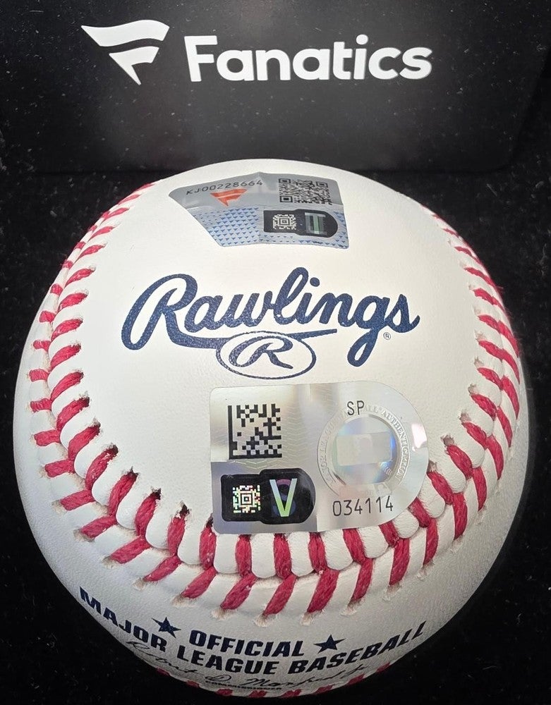 Royals Jac Caglianone Signed Auto MLB Baseball 1st Hit RBI 5-25 LE