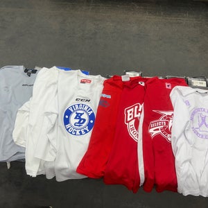 7 Used Hockey Jerseys -) Adult Small
