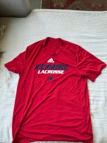 Richmond Spiders Lacrosse Red Large Men's Adidas Shirt (Used)