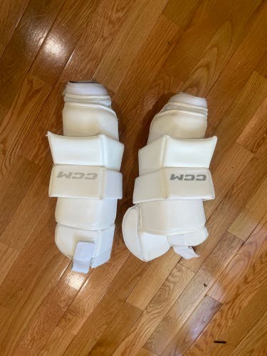 Custom whiteout Small 2025 CCM Pro Spec/ pro AB Goalie arms Pro Stock lightly used