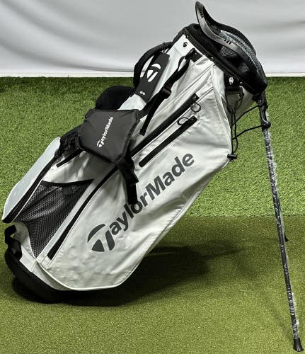 TaylorMade Pro 8-Way Carry Stand Golf Bag WHITE w/ Rain Hood New