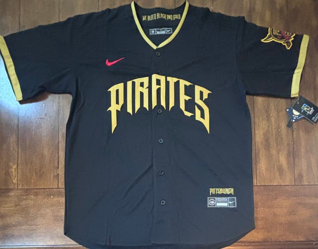 Pittsburgh Pirates Black 2026 City Connect Jersey Adult XL NWT
