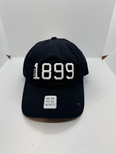 Black Adult Unisex One Size Fits All CCM Hat (New)