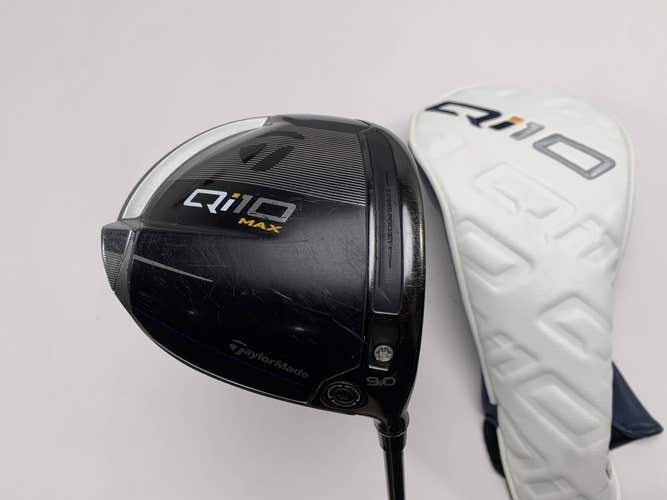 TaylorMade Qi10 MAX Driver 9* Diamana S+60 Xlink Tech 60g Stiff  RH HC