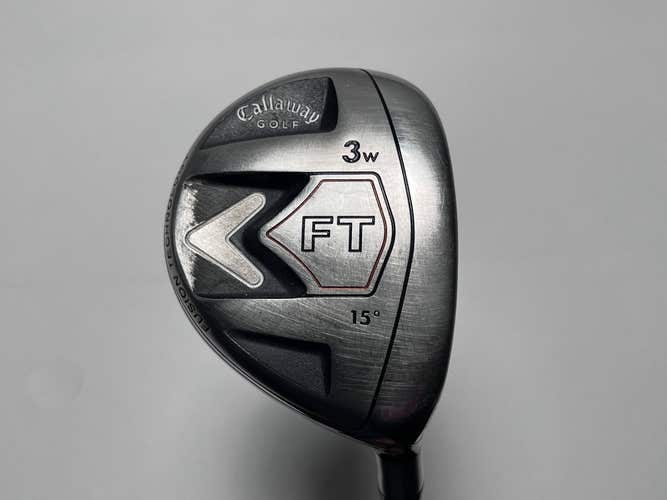 Callaway FT 2008 3 Fairway Wood 15* Fujikura E Fit-On 160 Stiff Graphite Mens RH