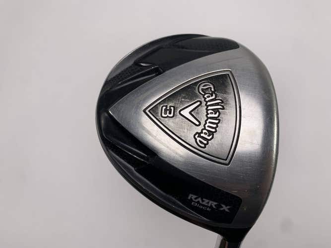 Callaway Razr X Black 3 Fairway Wood 15* 60g Stiff Graphite Mens RH