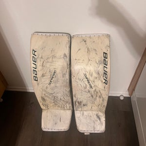 XL Bauer Supreme 2S Pro Goalie Leg Pads Pro Stock (Used)