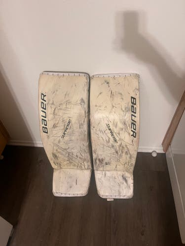 XL Bauer Supreme 2S Pro Goalie Leg Pads Pro Stock (Used)