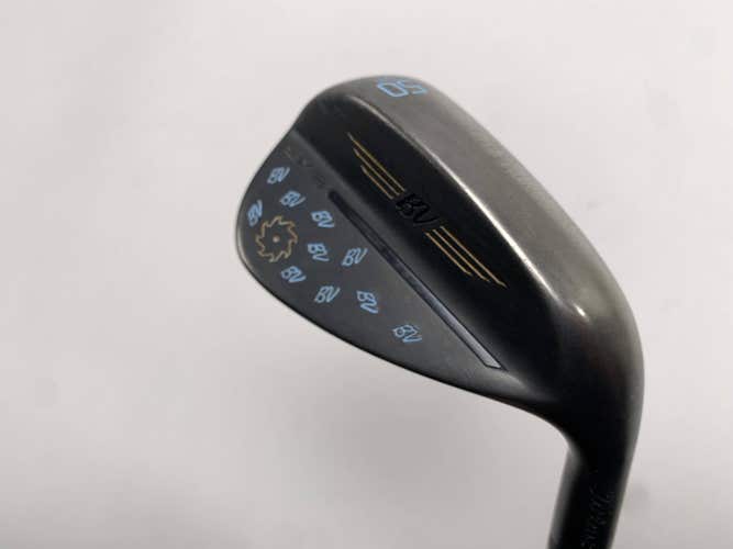 Titleist Vokey SM9 Jet Black Wedge 50* 12 Bounce F-Grind Wedge Steel Mens RH
