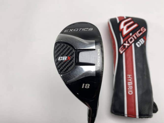 Tour Edge Exotics CBX 2 Hybrid 18* Project X HZRDUS 6.0 85g Stiff RH HC